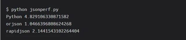 為Python選擇一個更快的JSON庫