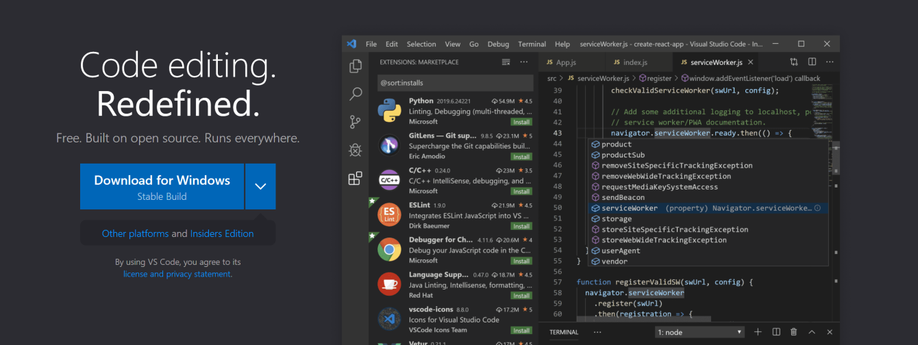 VSCode 編輯器安裝和配置