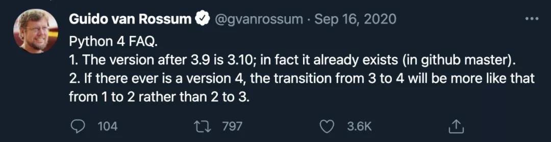 Python之父：Python 4.0可能不會來了