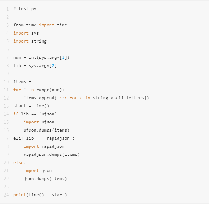 Python 處理 JSON 我選擇 ujson 和 orjson